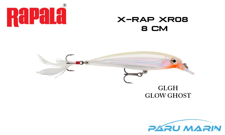 Rapala X-Rap XR08 -  8 cm Sahte Balık GLGH - GLOW GHOST