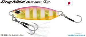 Duo Drag Metal Cast Slow Jig 15Gr. PDA0045 / Pink Gold Zebra Glow