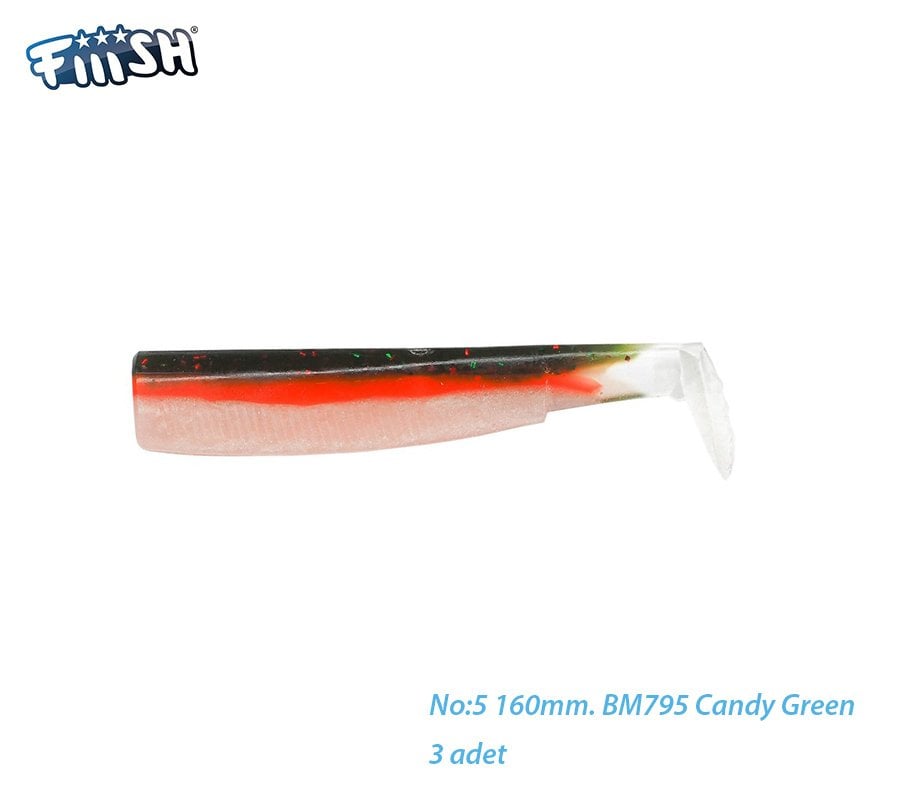 Fiiish BM160/5 BM795 3 Adet Yedek Gövde Candy Green Silikon