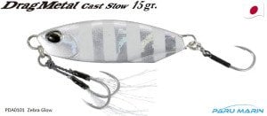 Duo Drag Metal Cast Slow Jig 15Gr. PDA0101 / Zebra Glow