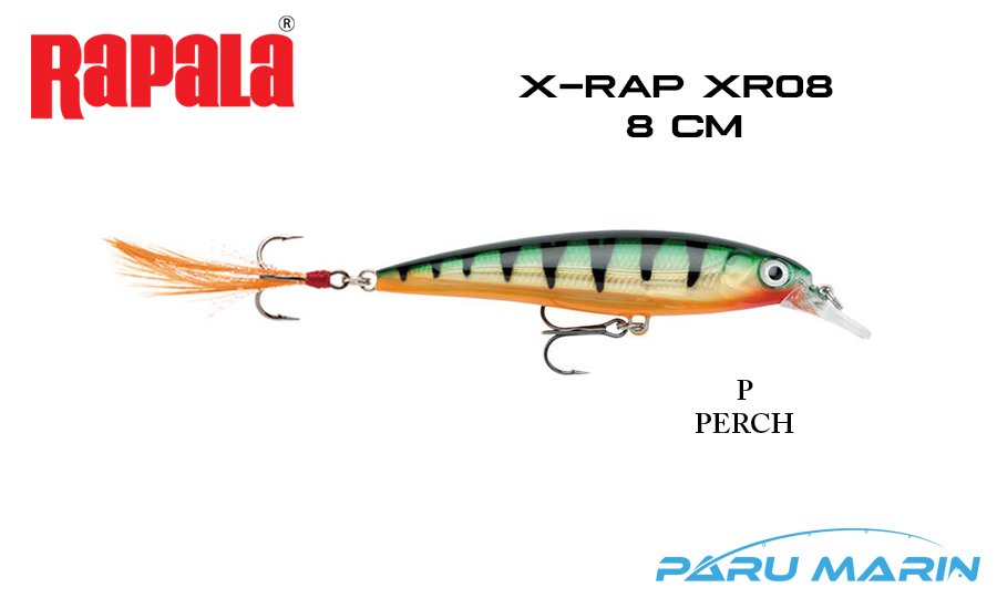 Rapala X-Rap XR08 -  8 cm Sahte Balık P - PERCH
