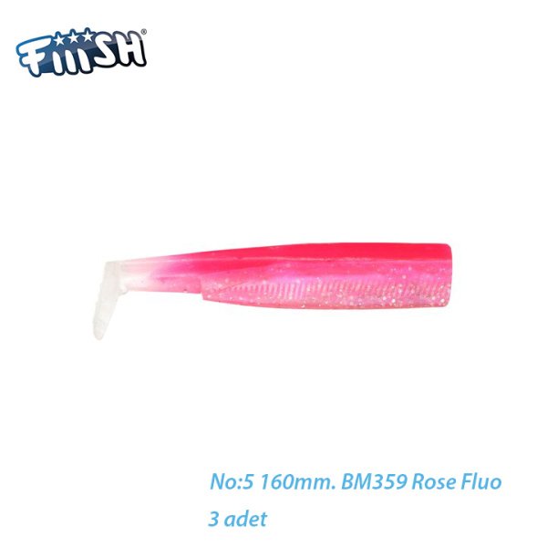 Fiiish BM160/5 BM359 3 Adet Yedek Gövde Fluo Pink Silikon