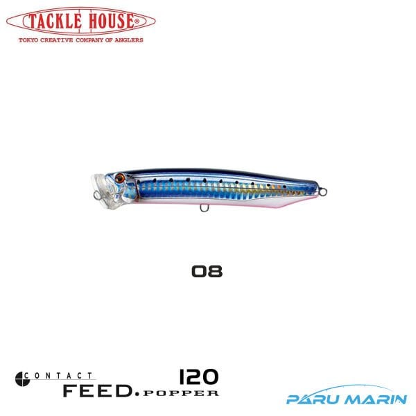 Tackle House Feed Popper 120 No: 08 Maket Balık