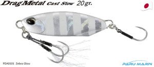 Duo Drag Metal Cast Slow Jig 20Gr. PDA0101 / Zebra Glow