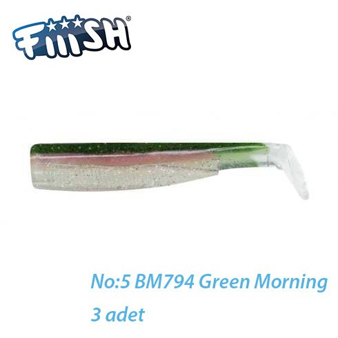Fiiish BM160/5 BM794 3 Adet Yedek Gövde Green Morning Silikon