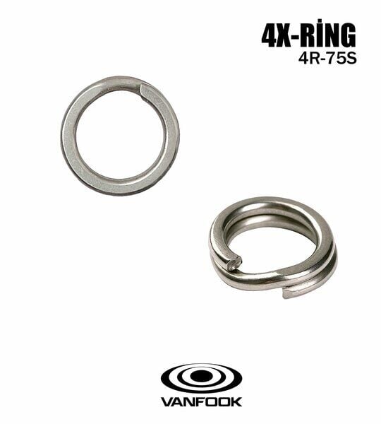 Vanfook 4R-75S Split Ring Halka #7 68Kg (150Lb)