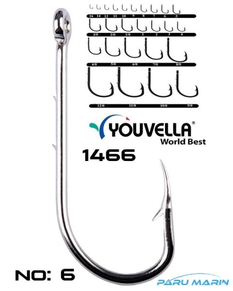 Youvella 1466 (92666) 100'lü kutu nikel iğne No:6