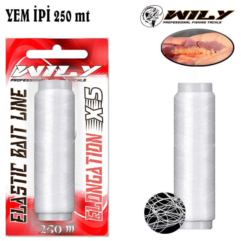 Wily Elastik Yem İpi 250 mt (0.20 )