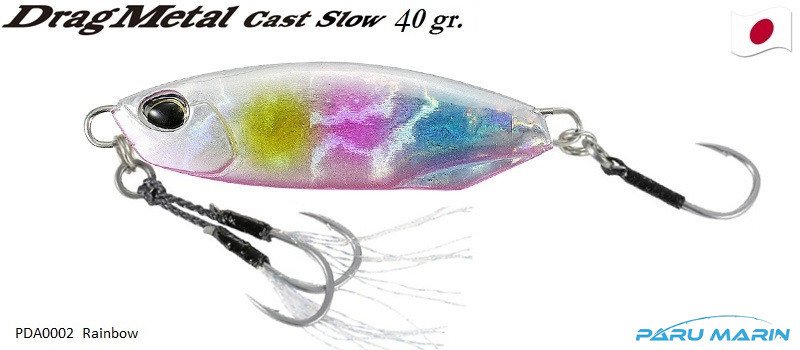 Duo Drag Metal Cast Slow Jig 40Gr. PDA002 / Rainbow