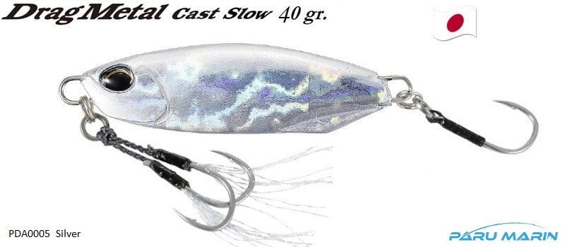 Duo Drag Metal Cast Slow Jig 40Gr. PDA005 / Silver