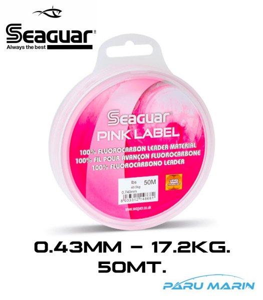 SEAGUAR Pink Label 0,43mm 37lb 17,2kg 50mt