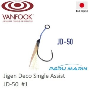 Vanfook Jigen Tekli Assist İğne JD-50 3 Adet  # 1