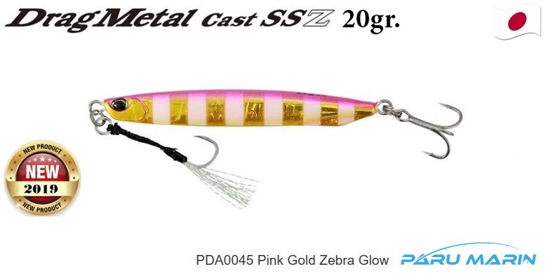 Duo Drag Metal SSZ Jig 20gr. PJA0045 Pink Gold Zebra Glow