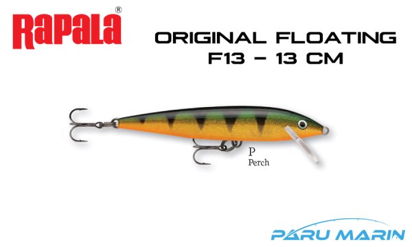 Rapala Original Floating F13 - 13 cm Sahte Balık P - PERCH