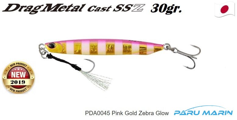 Duo Drag Metal SSZ Jig 30gr. PJA0045 Pink Gold Zebra Glow