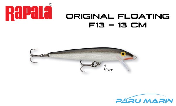 Rapala Original Floating F13 - 13 cm Sahte Balık S - SILVER