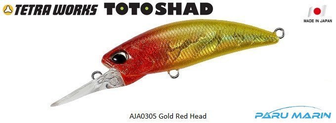 Tetra Works Toto Shad 48S AJA0305 / Gold Red Head