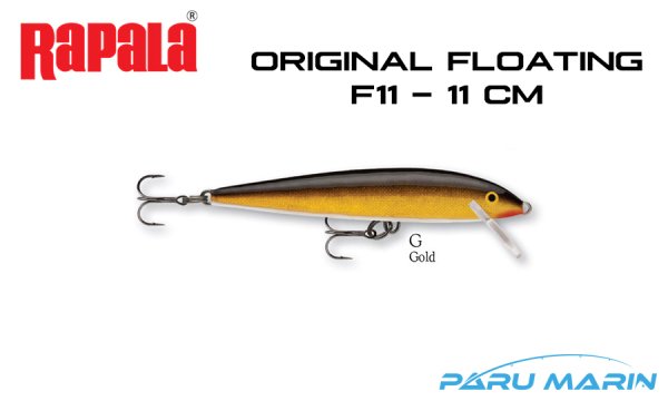 Rapala Original Floating F11 - 11 cm Sahte Balık G - GOLD