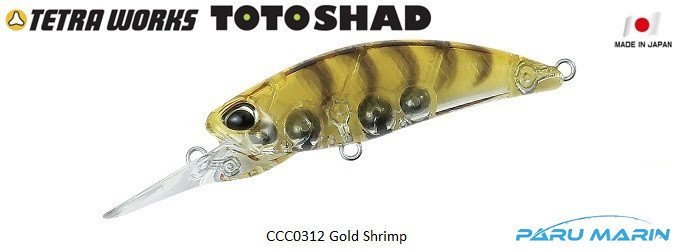 Tetra Works Toto Shad 48S CCC0312 / Gold Shrimp