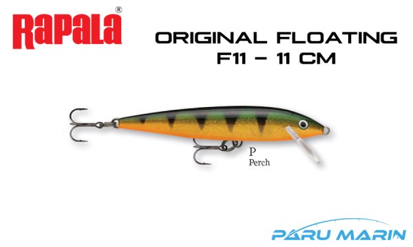 Rapala Original Floating F11 - 11 cm Sahte Balık P - PERCH
