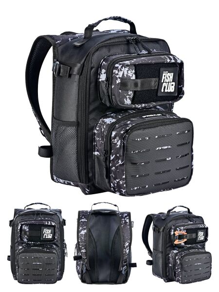 Fujin ProAji Back Pack Black Camo – Balıkçı Sırt Çantası
