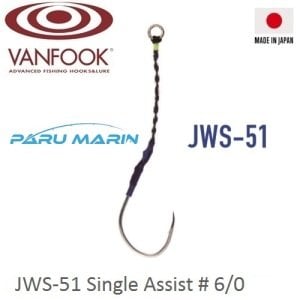 Vanfook Jigen Hyper Tekli Asist İğne JWS-51 #6/0 3 Adet