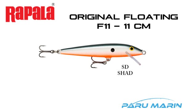 Rapala Original Floating F11 - 11 cm Sahte Balık SD - SHAD