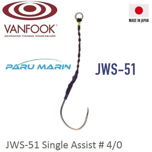 Vanfook Jigen Hyper Tekli Asist İğne JWS-51  #4/0 3 Adet