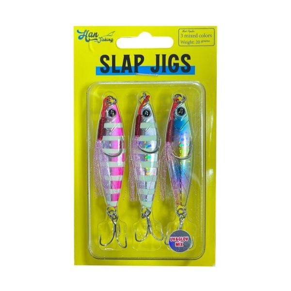 HanFish  Slap Jigs UV & Glow Mix 10gr.