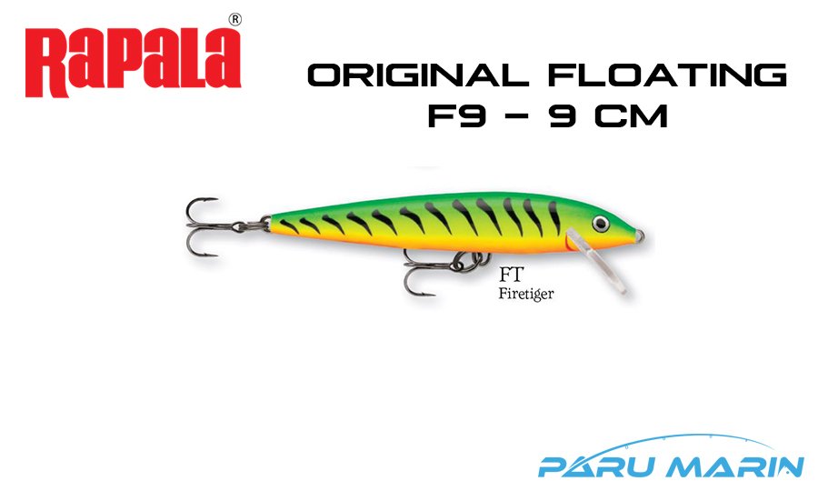 Rapala Original Floating F09 - 9 cm Sahte Balık FT - FIRE TIGER