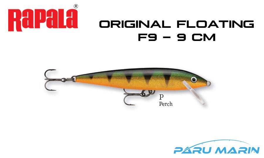 Rapala Original Floating F09 - 9 cm Sahte Balık P - PERCH