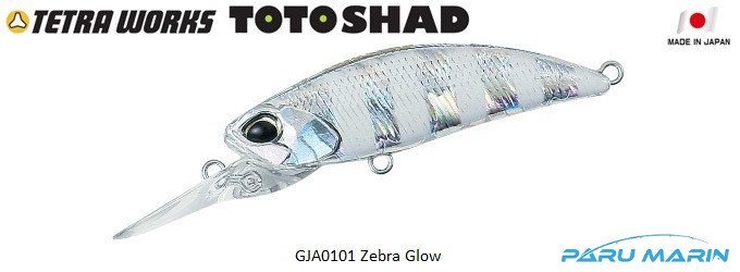 Tetra Works Toto Shad 48S GJA0101 / Zebra Glow