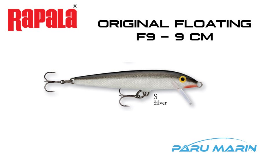 Rapala Original Floating F09 - 9 cm Sahte Balık S - SILVER