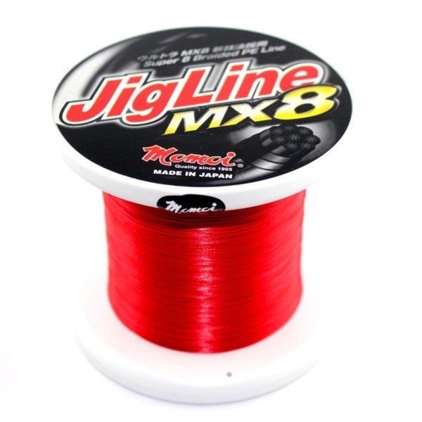 Momoi Jigline MX8 0.30mm 500mt. Kırmızı İp Misina