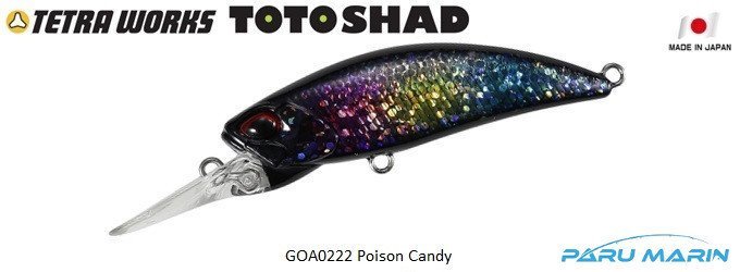 Tetra Works Toto Shad 48S GOA0222 / Poison Candy