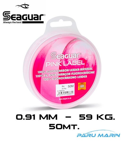 SEAGUAR Pink Label 0.91mm 130lb 59kg 50mt.