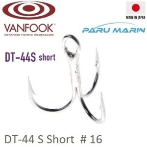 Vanfook 3Lü İğne Silver 5 Pcs / Pack 	Dt-44S Short  # 16