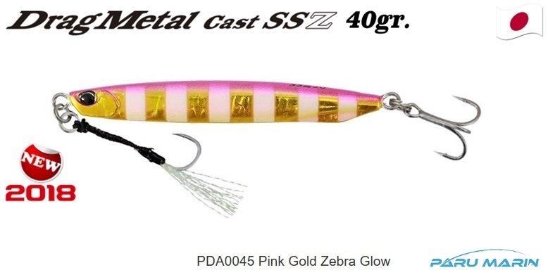Duo Drag Metal SSZ Jig 40gr. PJA0045/ Pink Gold Zebra Glow