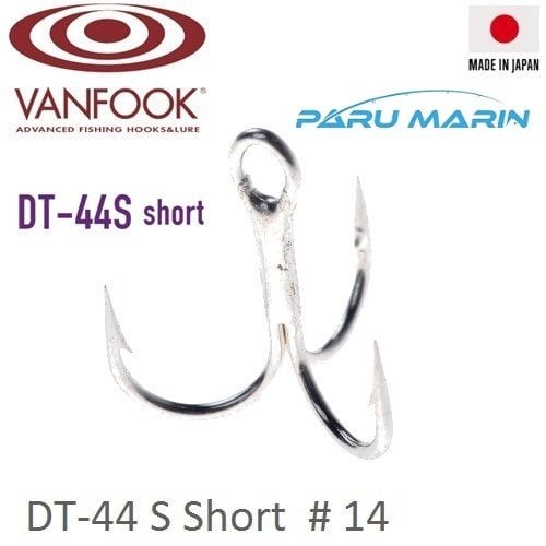Vanfook 3Lü İğne Silver 5 Pcs / Pack 	Dt-44S Short  # 14