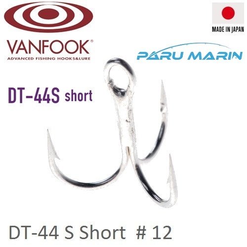 Vanfook 3Lü İğne Silver 5 Pcs / Pack 	Dt-44S Short  # 12