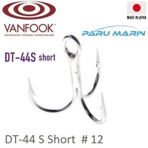Vanfook 3Lü İğne Silver 5 Pcs / Pack 	Dt-44S Short  # 12