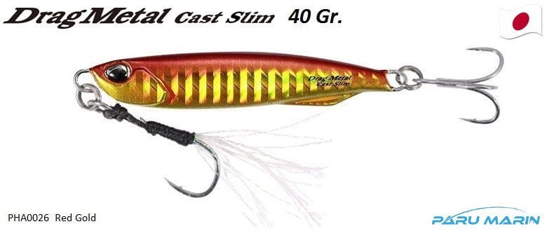 Duo Drag Metal Cast Slim Jig 40gr. PHA0026 / Red Gold