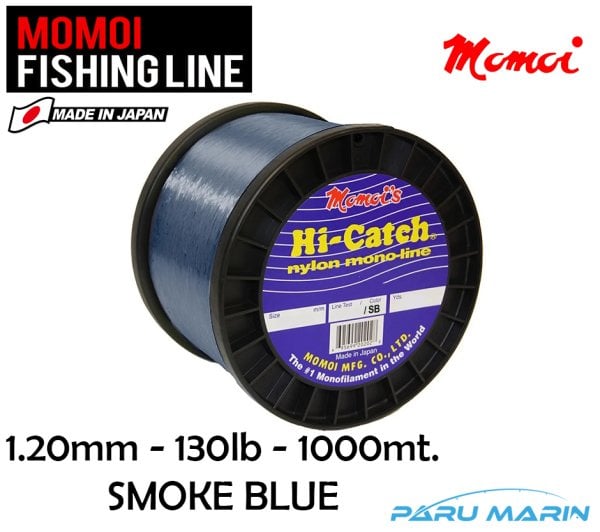 MOMOI HI-CATCH 130lb (1.20mm) 1000mt Smoke Blue Misina