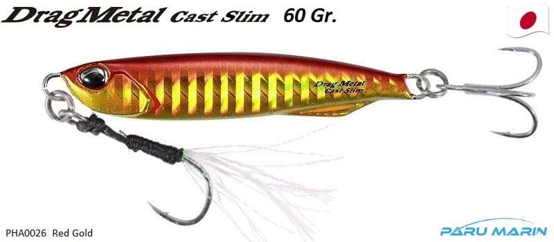 Duo Drag Metal Cast Slim Jig 60gr. PHA0026 / Red Gold