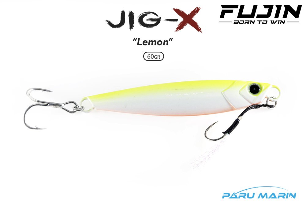 Fujin Jig-X 60gr. Shore Jigging - Jig Yem LEMON