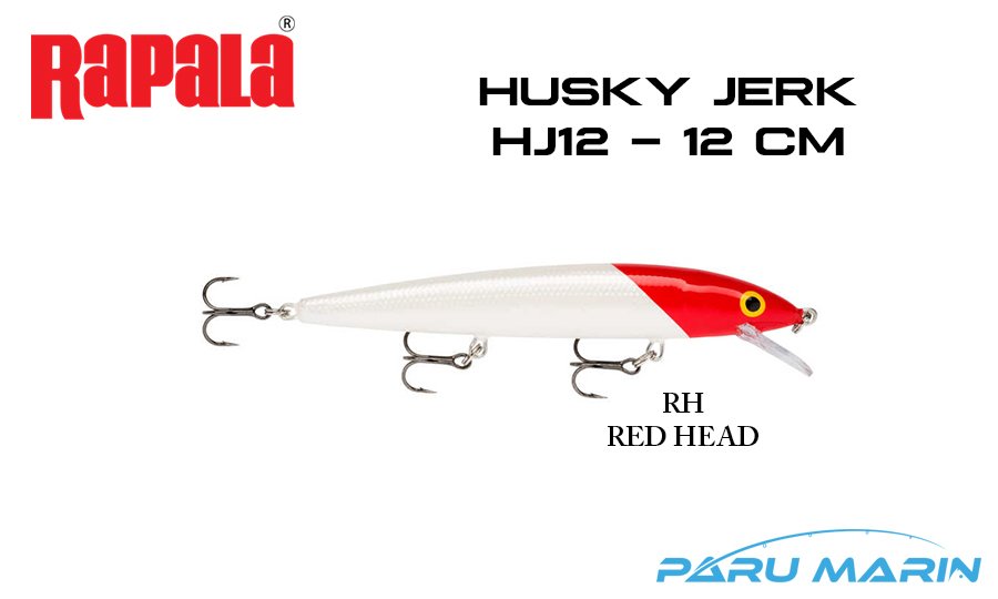 Rapala Husky Jerk HJ12 - 12 cm Sahte Balık RH - RED HEAD