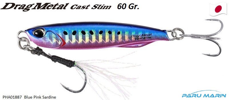 Duo Drag Metal Cast Slim Jig 60gr. PHA0187 / Blue Pink Sardine
