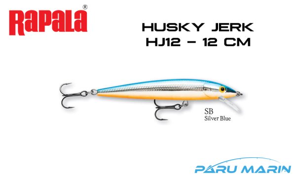 Rapala Husky Jerk HJ12 - 12 cm Sahte Balık SB - SILVER BLUE