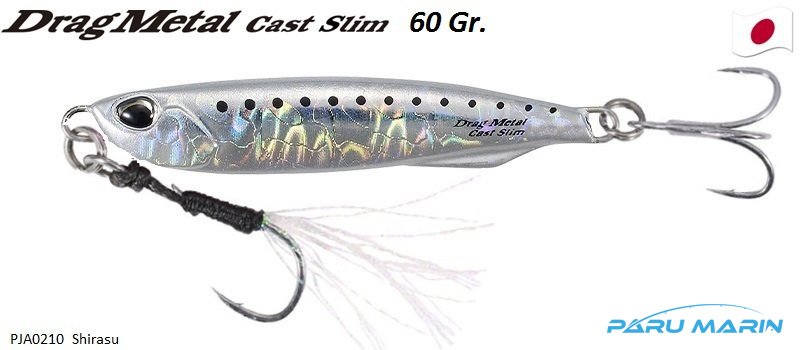 Duo Drag Metal Cast Slim Jig 60gr. PJA0210 / Shirasu