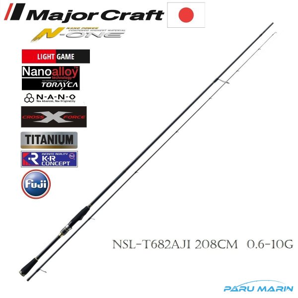 Major Craft N-One NSL-T682AJI LRF Aji Kamış Tubular Uç 208cm 0.6-10gr.